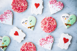 Valentine’s Day short dough cookies