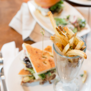 French fries and sandwich Perfect for the brunch, bunch, catering